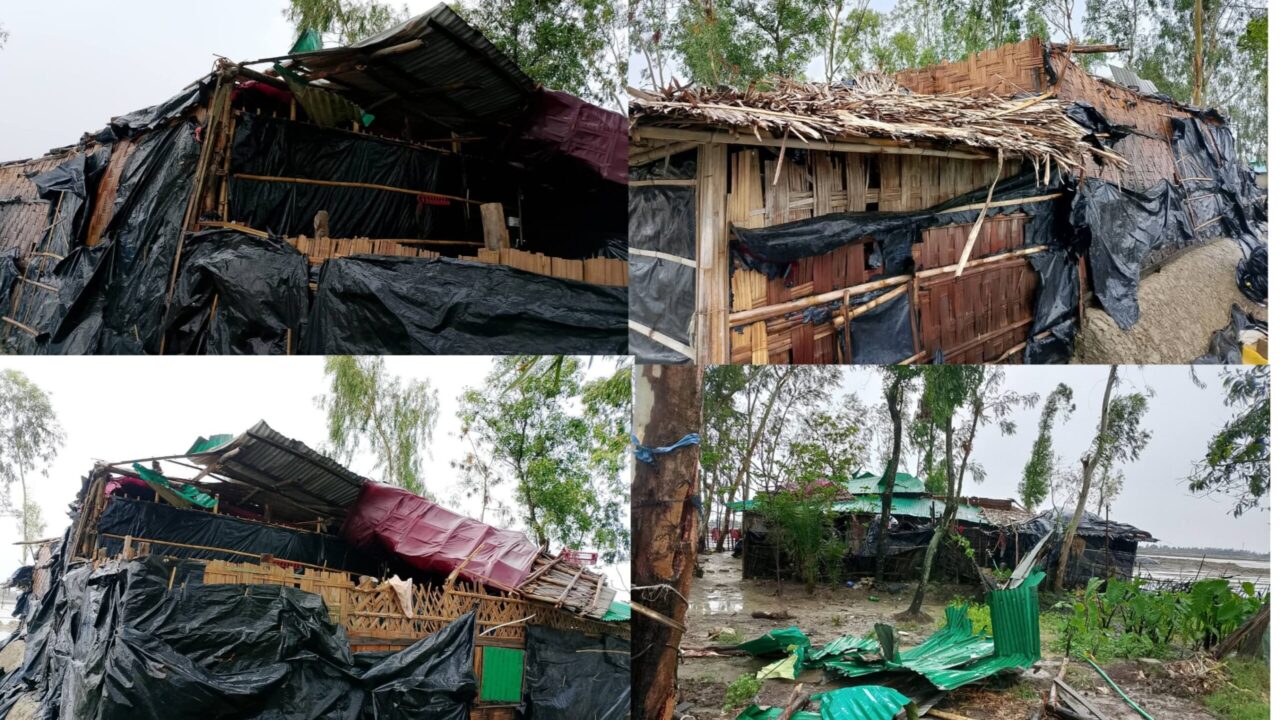 পেকুয়ায় ঝড়-বৃষ্টির তাণ্ডব, খোলা আকাশের নিচে ৪ পরিবার